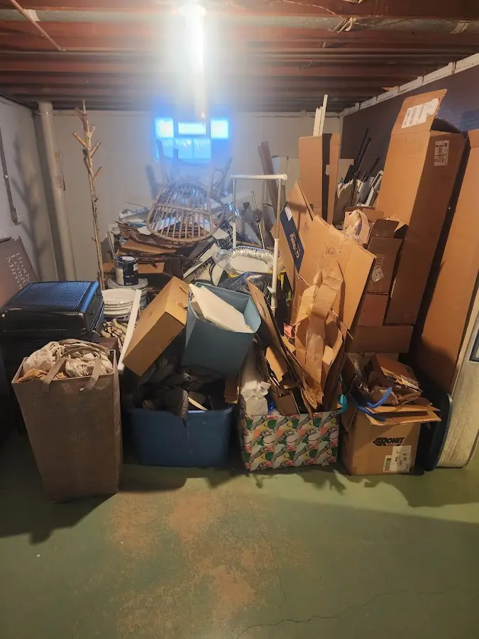 Roll-off dumpster container at job site for Construction Dumpster Rental in Mount Gilead